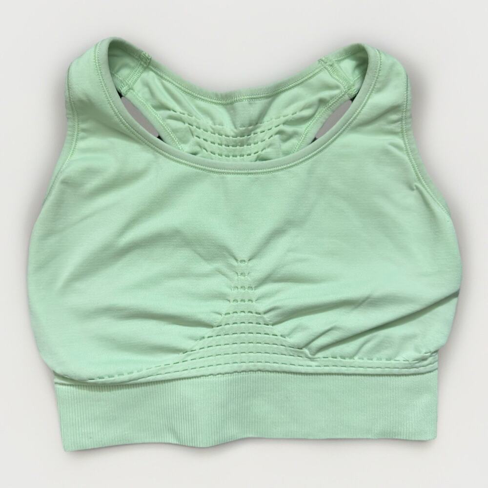 Sweaty Betty Mint Green Stamina Workout Sports Bra Size S
